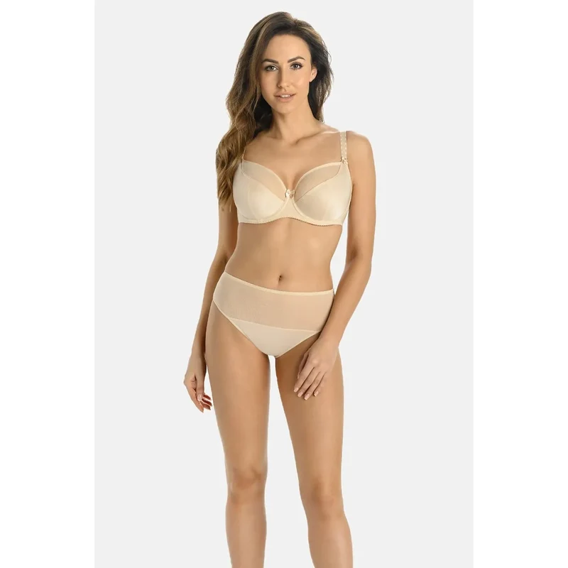 Culottes taille haute élégantes en maille transparente matelassée haute qualité confort femme maintien discrétion lingerie féminine
