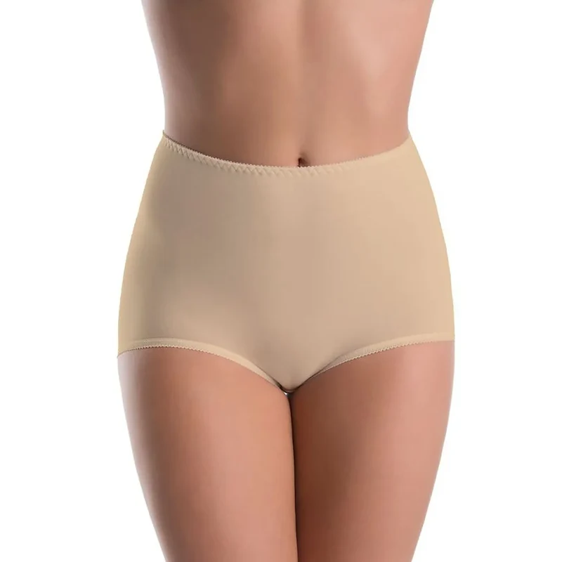Ensemble de culottes en bambou高 taille haute beige 95% bambou 5% élasthanne comfort femmes minimalist antibactérien antifongique bien-être lingerie quotidienne