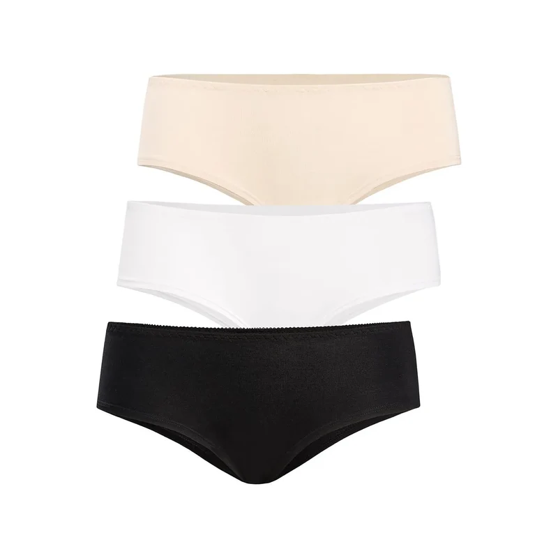 culottes bambou microfibre noires douces respirantes hypoallergéniques coupe classique confort quotidien taille adaptable coutures fines fini laser discrètes