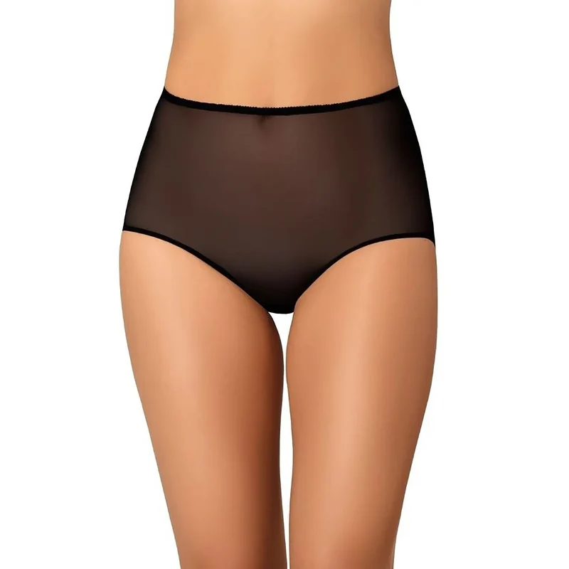 L'ensemble model 183347 Teyli Culottes Hautes Translucides en Maille Élastique Taille Haute Lingerie Féminine Élégante et Séduisante Confortable pour Occasion Spéciale