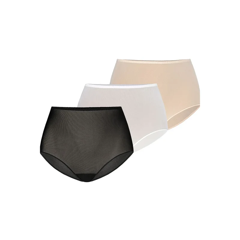 L'ensemble model 183347 Teyli Culottes Hautes Translucides en Maille Élastique Taille Haute Lingerie Féminine Élégante et Séduisante Confortable pour Occasion Spéciale