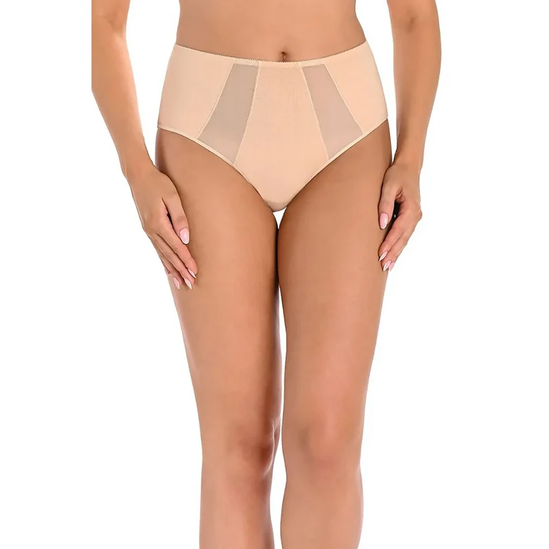 Ensemble de culottes femme couleur chair invisible sous vêtements style maille transparente haute taille confort respirabilité lingerie élégance quotidienne cadeau idéal