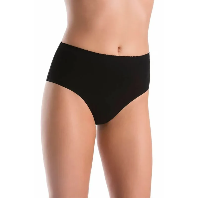 ensemble slips taille haute coton transparent élastique maintien confortable extensible sans couture lot trois couleurs blanc beige noir XS 5XL