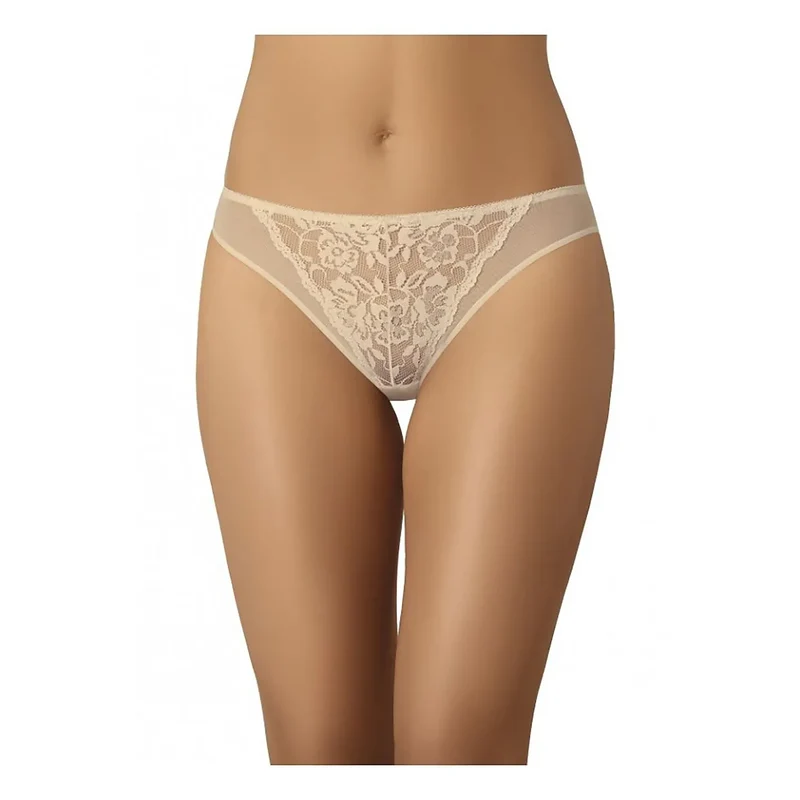 Ensemble de 3 culottes en dentelle Model 182901 Teyli taille basse motif floral sexy lingerie féminine confortable coton doublure