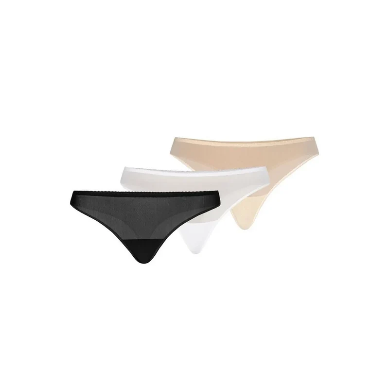 Lingerie femme ensemble 3 strings model 182855 Teyli confort élégance design classique couleurs essentielles discrétion