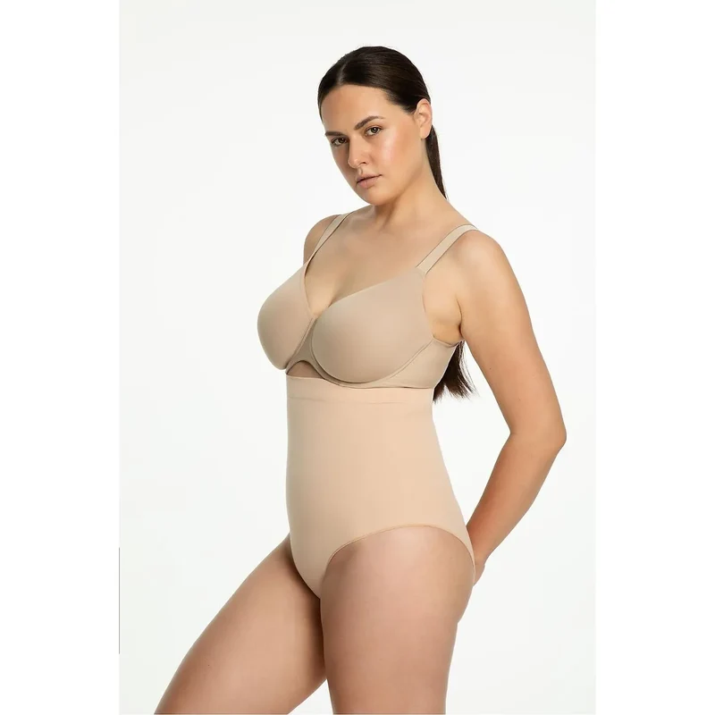 Body gainant Julimex 219152 design élégant sans couture taille haute lingerie confort silhouette sculptée maintien bretelles larges discret invisible
