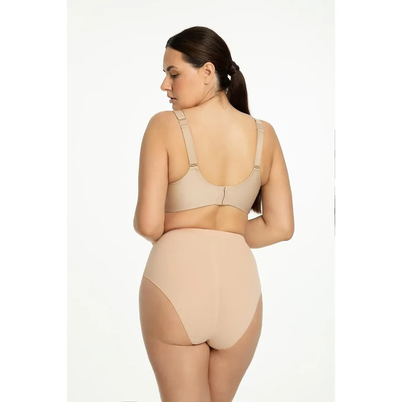 Lingerie Julimex 219151 Set Culottes Haute Taille Seamless soutien-gorge cupple adjustable underwires nude comfort support elegance everyday wear intimate wear women
