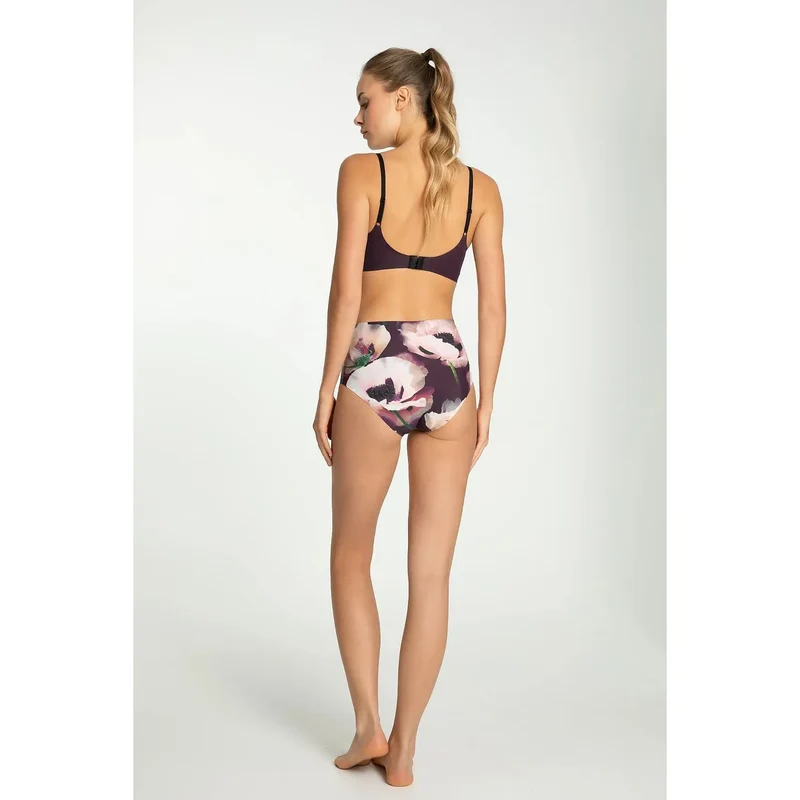Culottes Julimex model 219146 ensemble lingerie féminine floral high-waisted soutien-gorge sans armature confort élégance romantique