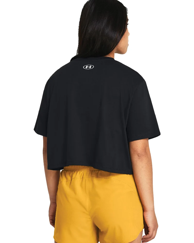 T-shirt Donna Boxy Crop Logo