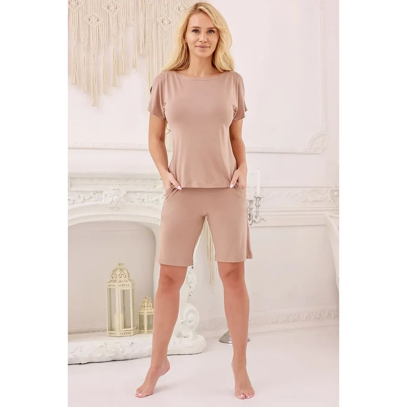 Pyjama femme confortable en viscose élastane M/L/XL, lingerie sexy intime, cadeau relaxation détente, Kalimo Model 218857