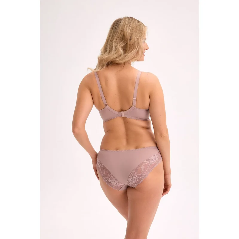 Soutien-gorge semi-coqué élégant Gaia model 217964 lingerie érotique full coverage cups lace pattern floral motifs ajustables straps doux confort femme sexy
