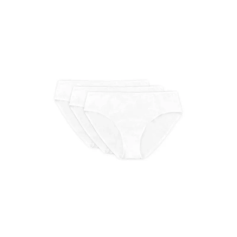 Culottes coton confortables Gorteks 219503 taille hanche 36 certifiée OEKOTEX elasthanne respirante elastique bords doux coutures coupe classique blanche quotidiennes