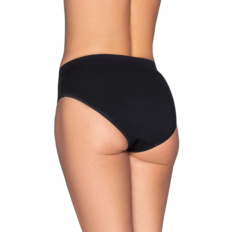 ensemble culottes noires classiques modèle219499 Gorteks coton biologique certifié oekotex sans couture maintien élastique taille large confort quotidien