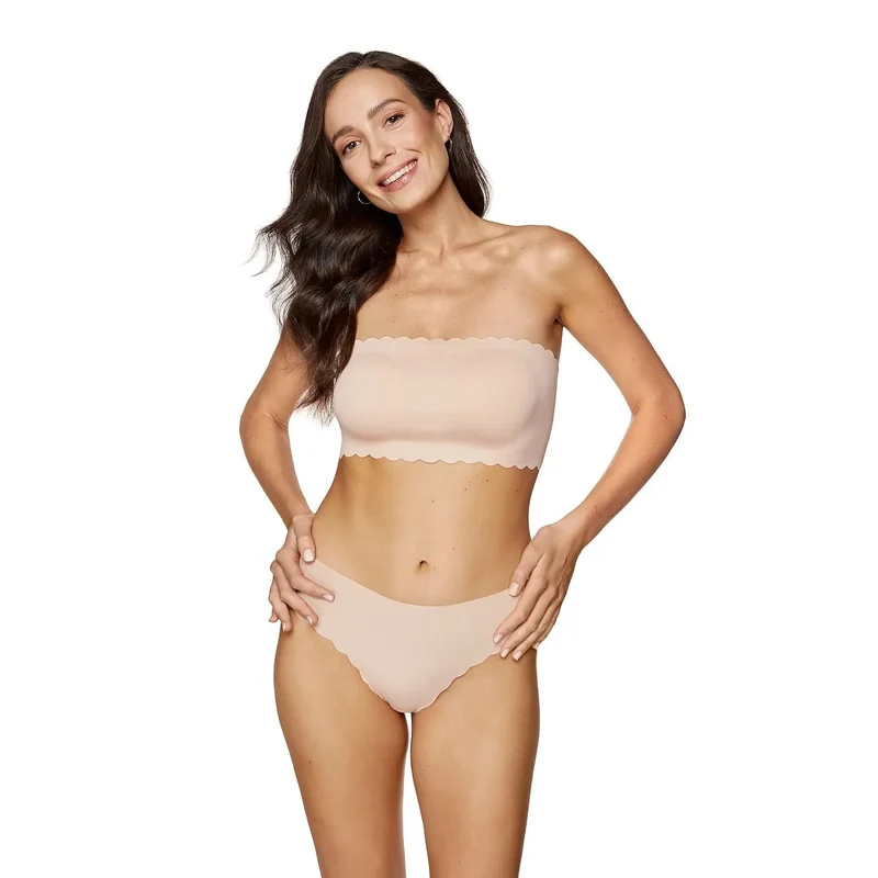 Soutien-gorge sans bretelles soft model 219484 Gorteks lisse confort renforcé coussinets amovibles silicone sans étiquettes lingerie sexy