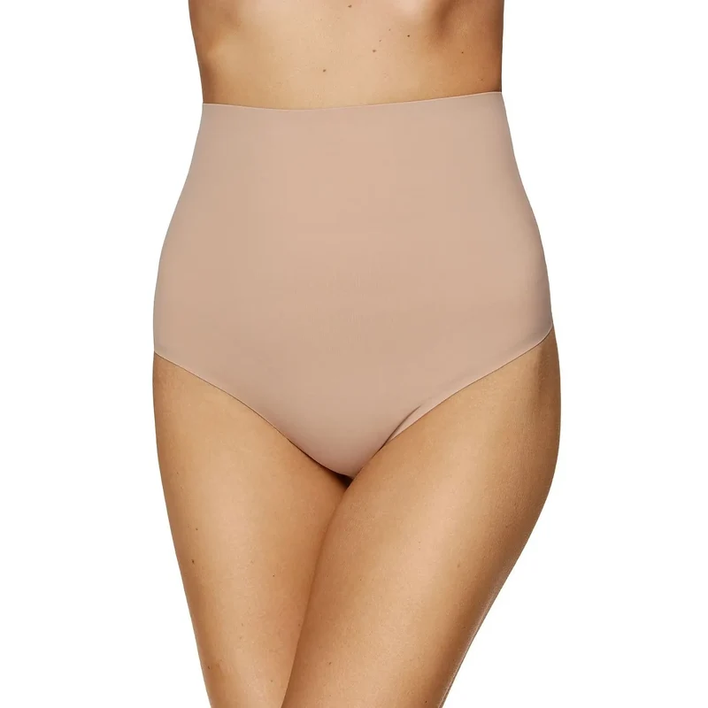 Strings confortables taille haute élastique modelage ventre hanches tulle inserts culottes minuscules coton doux lingerie sexy discrète quotidienne