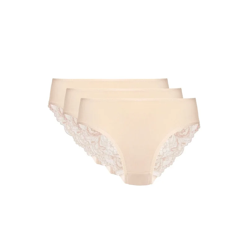 L'ensemble model 219478 Gorteks lingerie féminine dentelle confort coton certifié OEKO-TEX coupe classique taille wide bande ajustement doux femmes quotidien sophistication discrétion