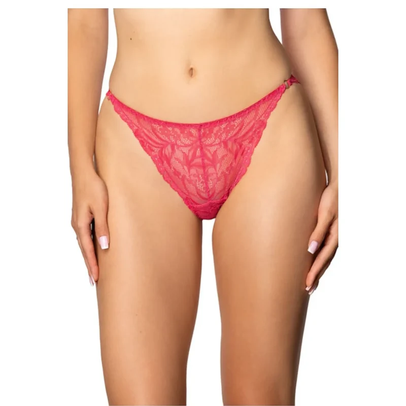 String en dentelle floral rouge vif lingerie sexy confortable ajustement parfait matériau élastique design sensuel occasion spéciale
