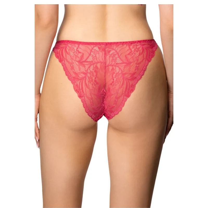 String en dentelle floral rouge vif lingerie sexy confortable ajustement parfait matériau élastique design sensuel occasion spéciale