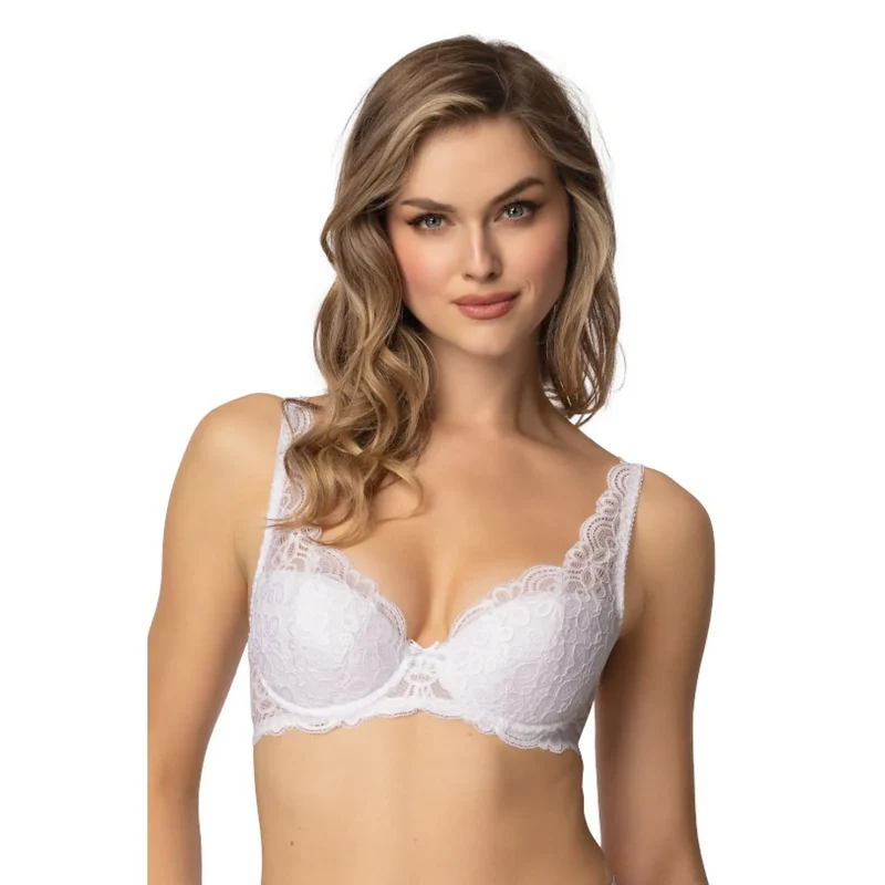 Ensemble lingerie raffinée dentelle floral soutien-gorge rembourré culotte taille haute confort élégance féminine lingerie sexy intime
