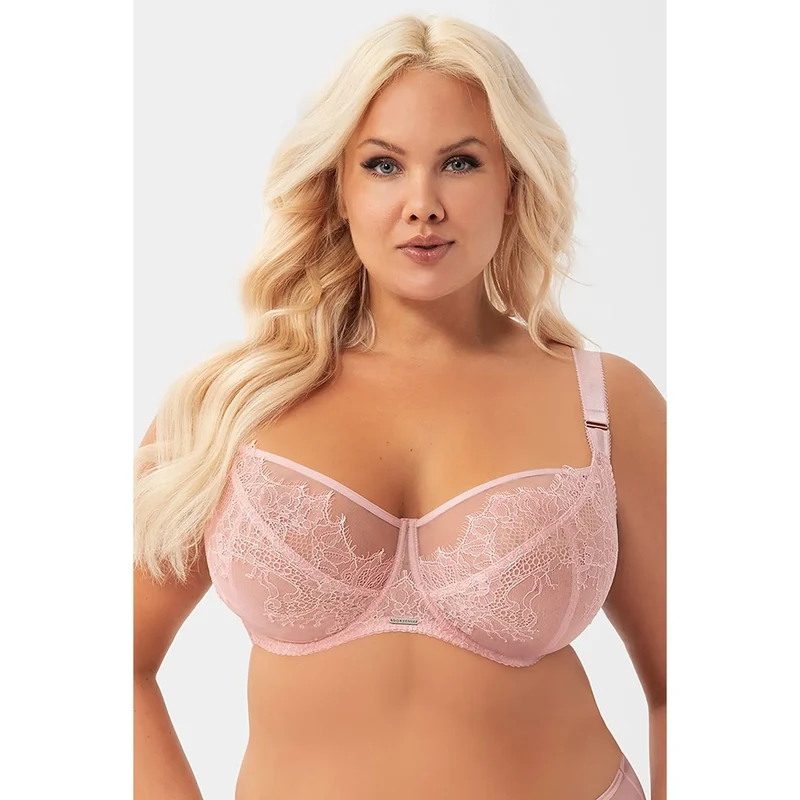 Soutien-gorge Gorsenia Soft model 216142 lingerie confortável plus-size tissu doux maintien naturel sans armatures finitions soyeuses