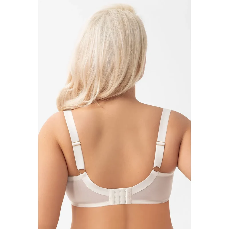 Soutien-gorge Gorsenia Lingerie soft model 216133 dentelle floral beige lingerie féminine confortable maintien stable