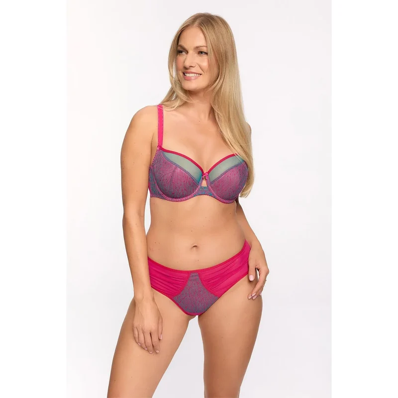 Soutien-gorge semi-rigide Gaia dentelle confort élégance féminine soutien parfait uplift cups foam doux neckline ribbon flat seams intimité