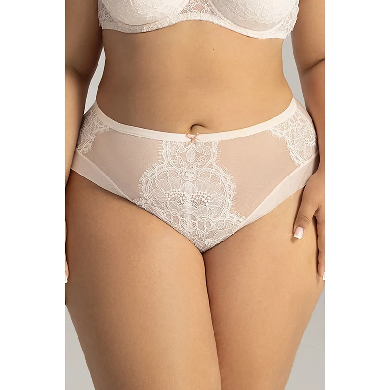 Culotte haute dentelle floral Ava modèle 216000 romantique confort féminin lingerie intime érotique femme spécial occasion