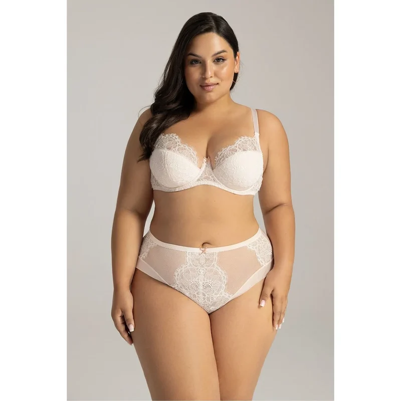 Culotte haute dentelle floral Ava modèle 216000 romantique confort féminin lingerie intime érotique femme spécial occasion
