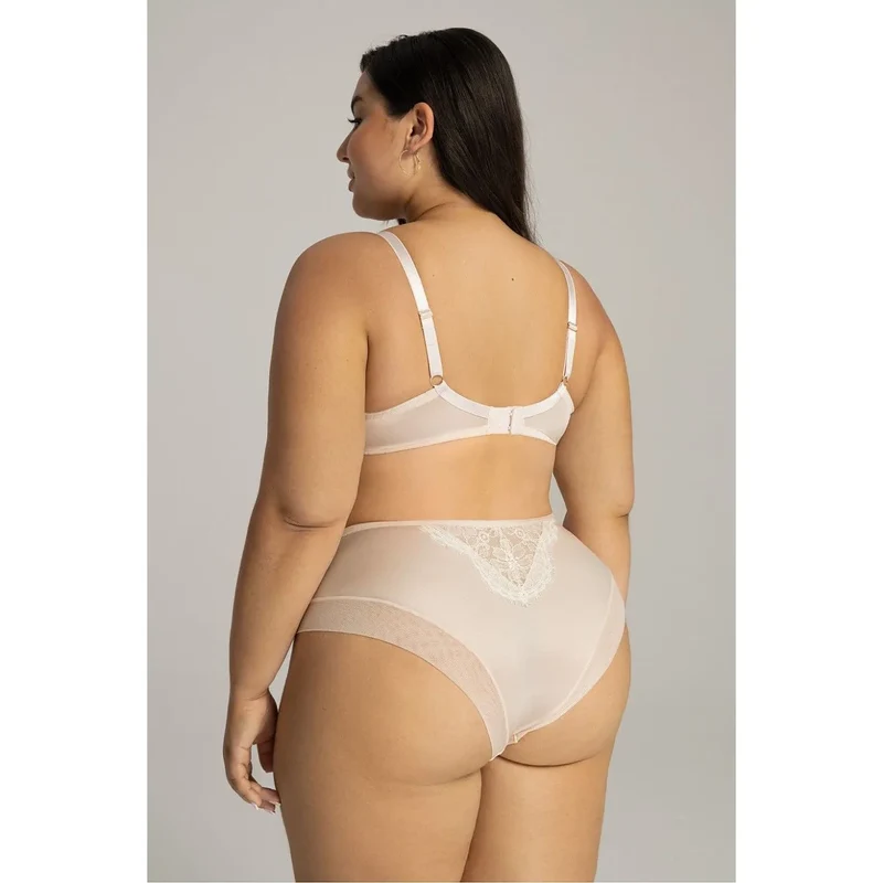 Culotte haute dentelle floral Ava modèle 216000 romantique confort féminin lingerie intime érotique femme spécial occasion