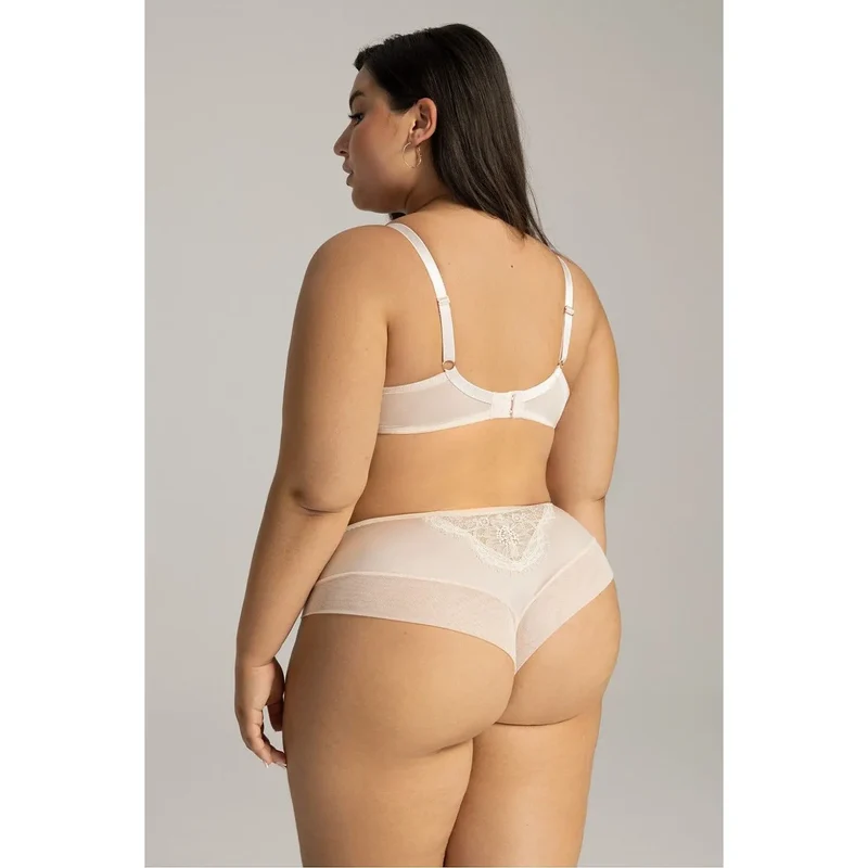 Culottes brésiliennes sensuelles model 215999 Ava dentelle filet tulle double nœud romantique silhouette subtile discrétion lingerie élégance femmes