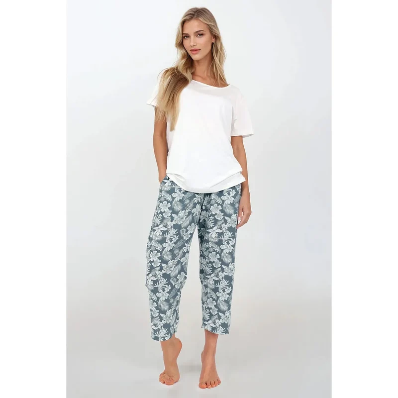 Pyjama femme 2 pièces model 215914 Momenti Per Me doux élégance confort lingerie nuit intérieur style féminin Pologne matériau haute qualité
