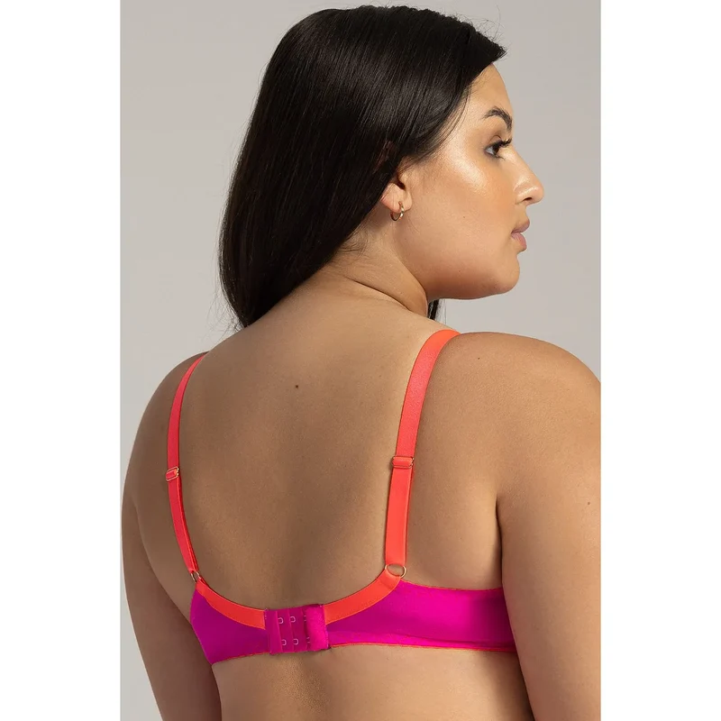 Soutien-gorge soft Ava à armatures sous-cups broderie florale couleurs vives maintien parfait lingerie féminine sexy