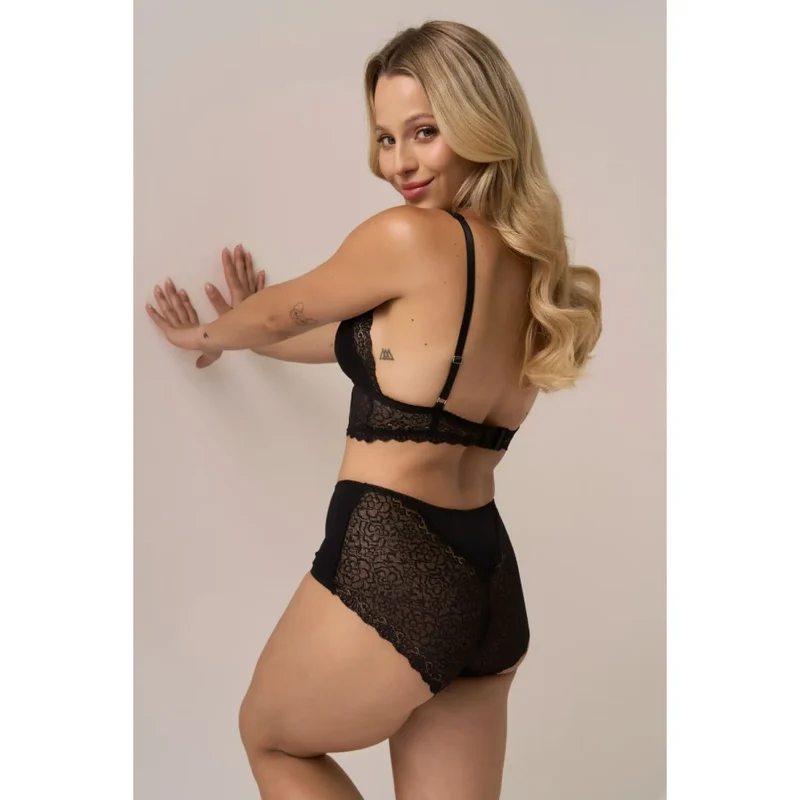 Culottes sexy Babell 215575 taille haute dentelle coton confortable hygiène intime féminine élégance lingerie sexy