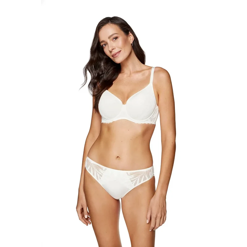 Soutien-gorge rembourré model 213658 Gorteks lingerie sexy soutien-gorge rembourré design élégant dentelle tulle polyamide polyester elasthanne taille ajustée Pologne