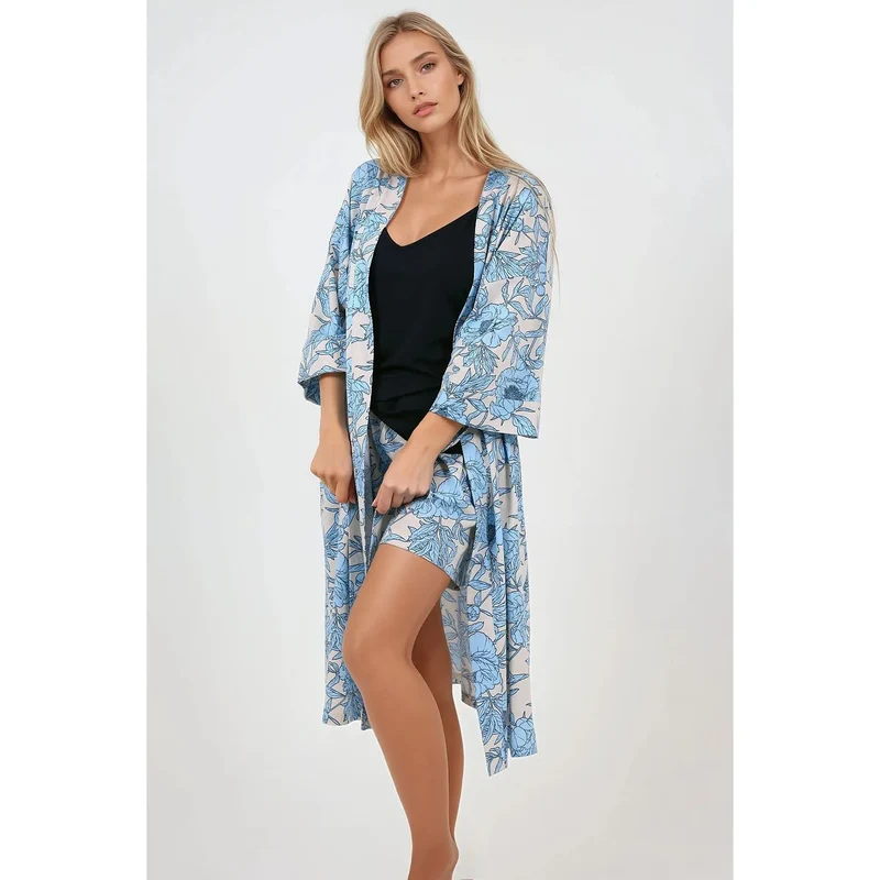 pyjama femmes élégant confortable hypoallergénique respirant doux naturel élastique haut bretelles décolleté short imprimé ample romantique