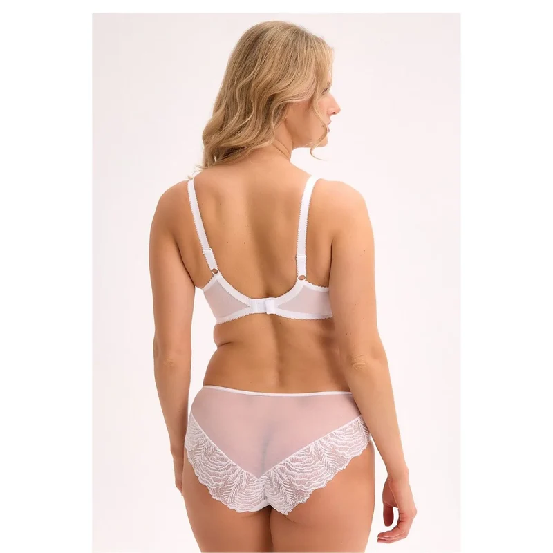Culottes en dentelle élégantes transparentes dos nu ceinture plate nœud décoratif doublure coton Gaia lingerie féminine sexy confort taille Hanche L M