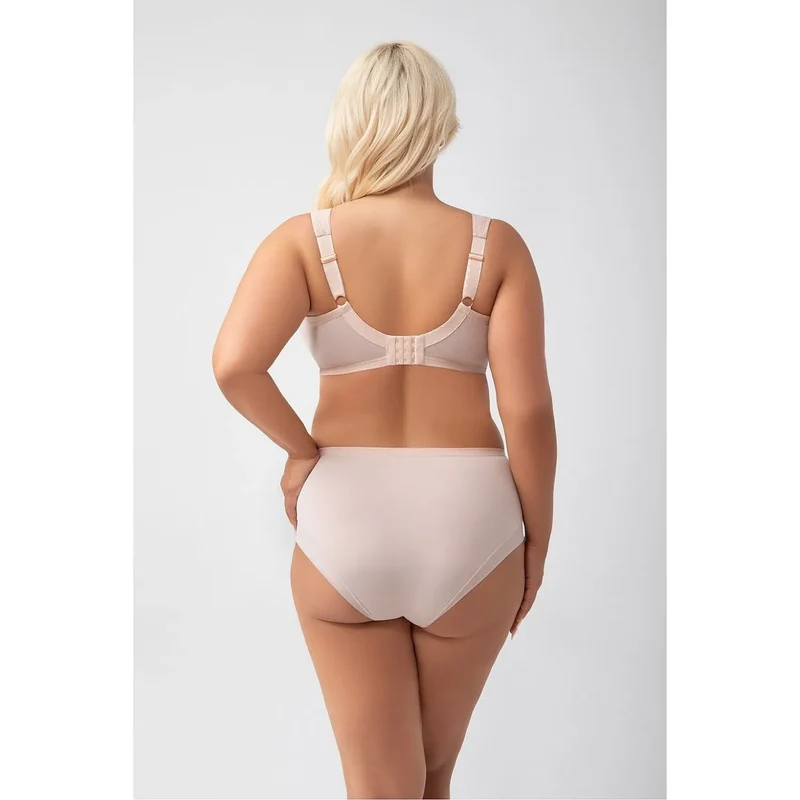 Gorsenia ensemble lingerie culotte taille haute soutien gorge bonnets complets dentelle transparente armatures intégrées bretelles larges ajustables doublure coton microfibre