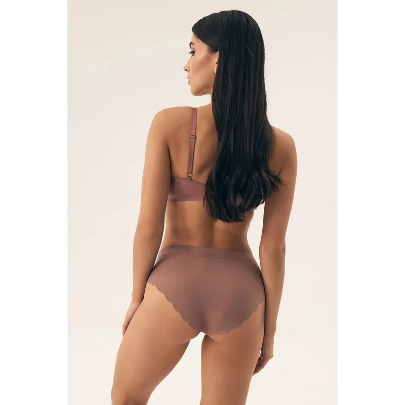 Ensemble lingerie féminine Culottes model 212013 Henderson soutien-gorge culottes terrecotta marron rosé dentelle confort élégance quotidien cadeau femme