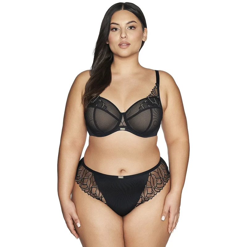 Culottes élégantes Ava model 211938 microfibre dentelle floral élasticité coton doublure lingerie féminine intemporelle