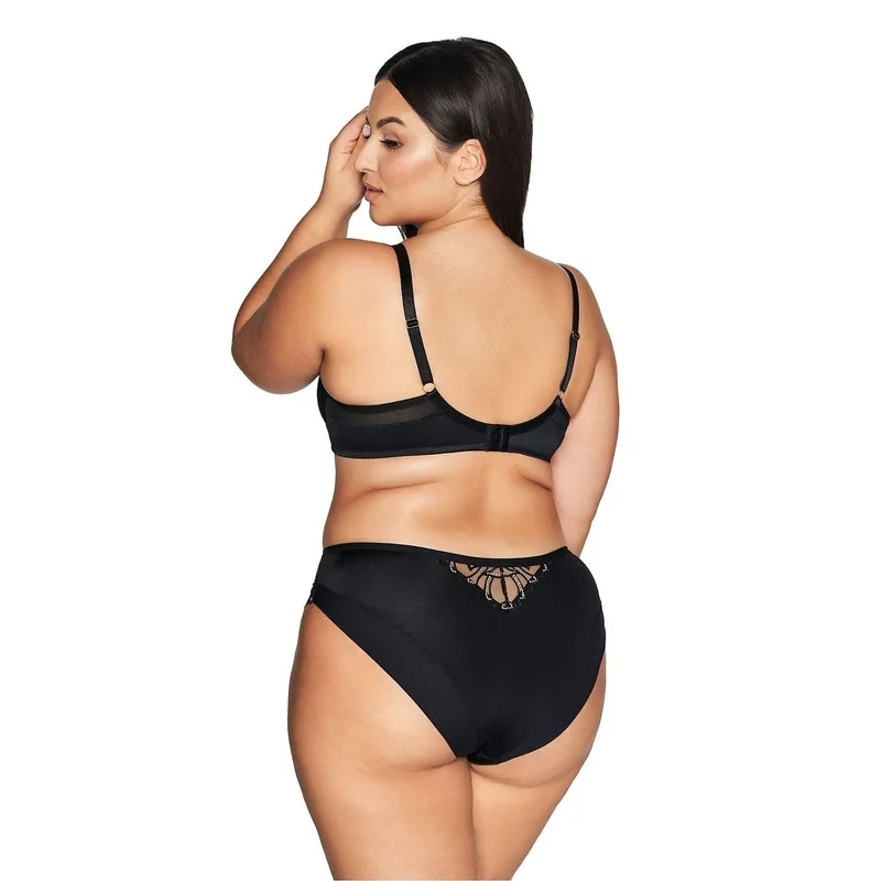 Culottes élégantes Ava model 211938 microfibre dentelle floral élasticité coton doublure lingerie féminine intemporelle