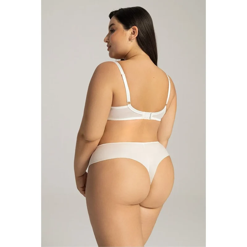 culottes brésiliennes dentelle fleurie microfibre douce extensible maintien élastique grande taille couvrante raffinée élégante confortable durable coutures précises