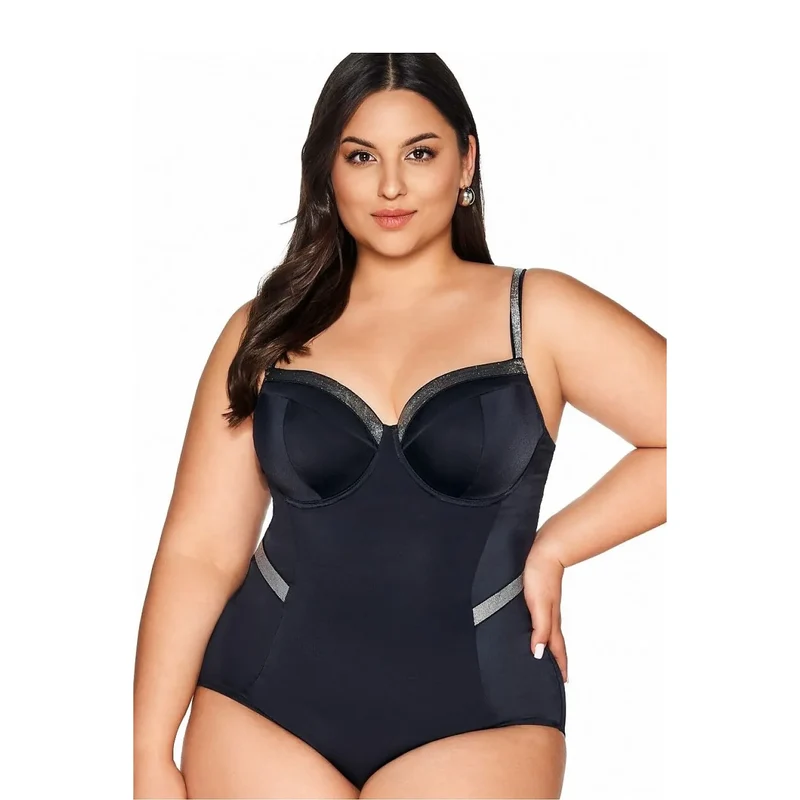 Maillot de bain une pièce Ava 211878 élégance soutien total matière douce tailles fortes confort maximal lingerie sexy