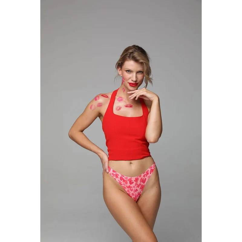 Culottes brésiliennes Julimex model 211663 taille haute tissu motif Perfect Fit confort soutien日常 wear lingerie féminine