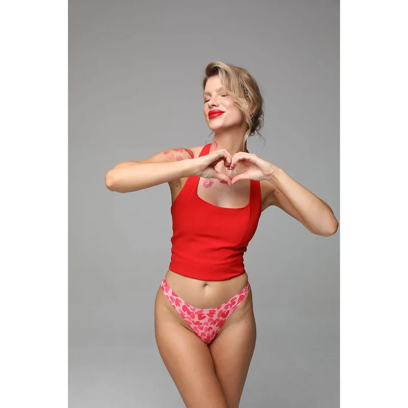 Culottes brésiliennes Julimex model 211663 taille haute tissu motif Perfect Fit confort soutien日常 wear lingerie féminine