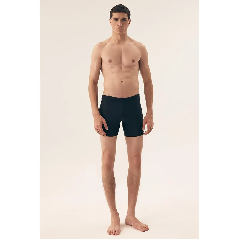 boxer hommes épuré élégant noir coton modal synthétique ajustée soutien optimal extensible couturesinvisibles ceintureélastique finitionlisse durable respirant discret