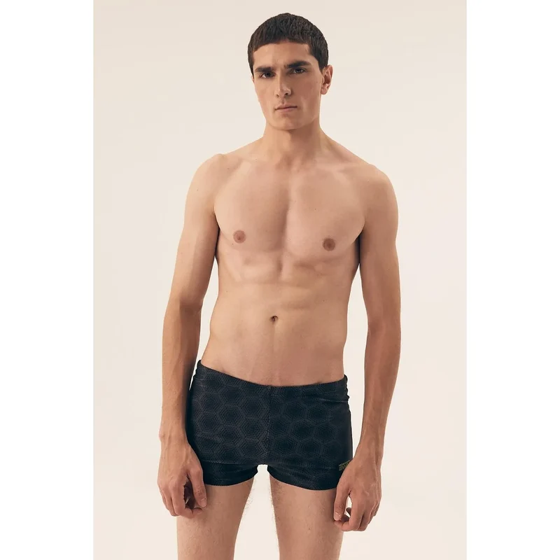 Slip de bain pour homme modèle 211652 Henderson coupe courte plage piscine vacances matériau sèche rapidement imprimé taille élastique cordon ajustement parfait doublure légère confort mouvements intensifs