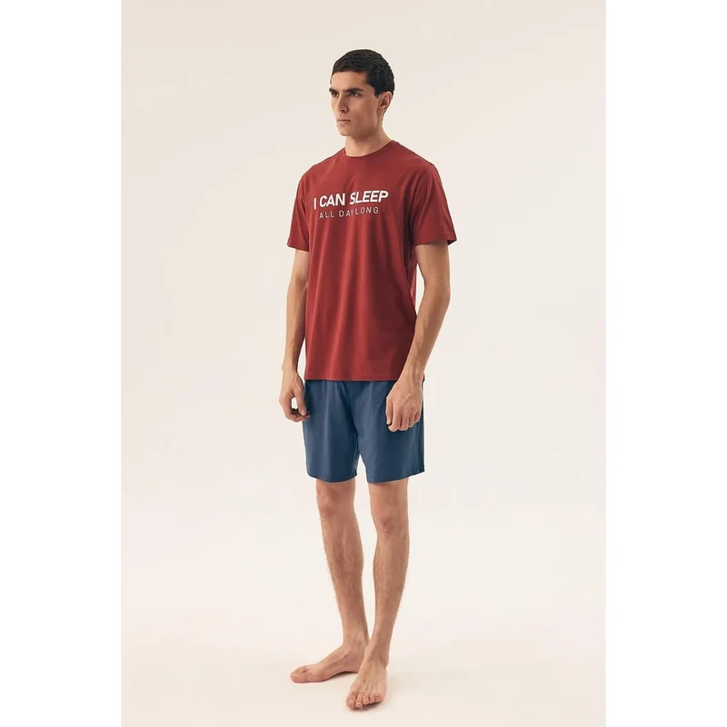 tshirt érotique homme sensuel sexy coton doux respirant confortable coupe droite encolure ronde inscription blanche poitrine message anglais rouge blanc