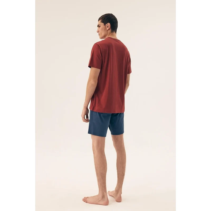 tshirt érotique homme sensuel sexy coton doux respirant confortable coupe droite encolure ronde inscription blanche poitrine message anglais rouge blanc
