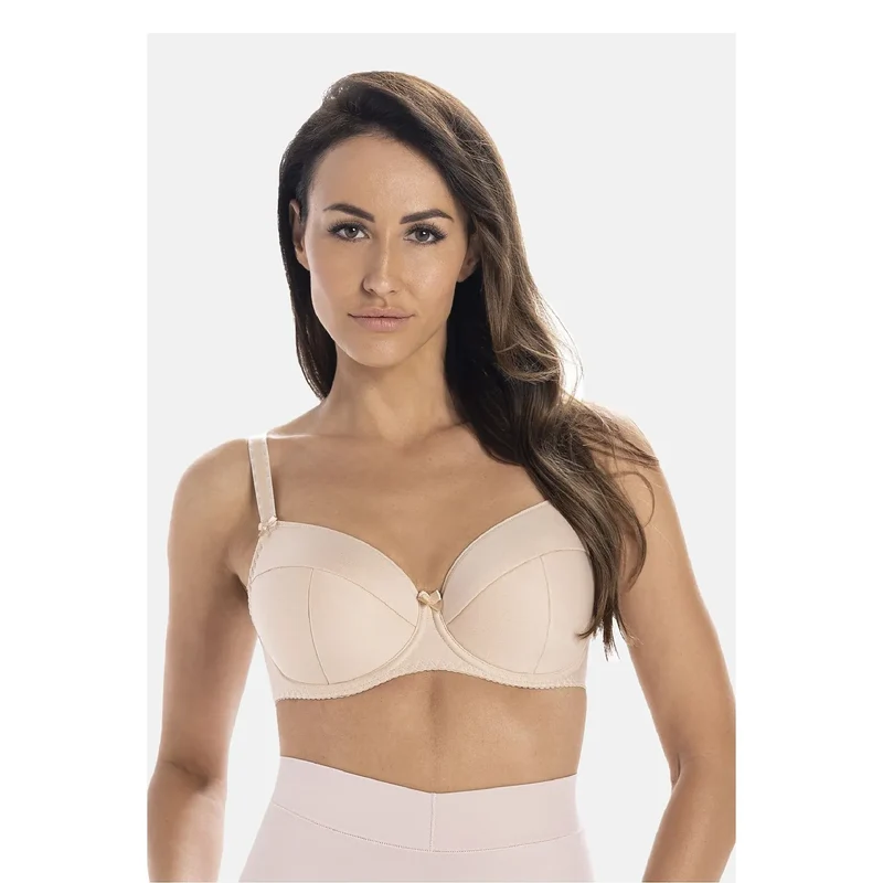 Soutien-gorge rembourré model 211571 Teyli elegance soutien confort underwires adjustable straps flesh color daily use discreet lingerie
