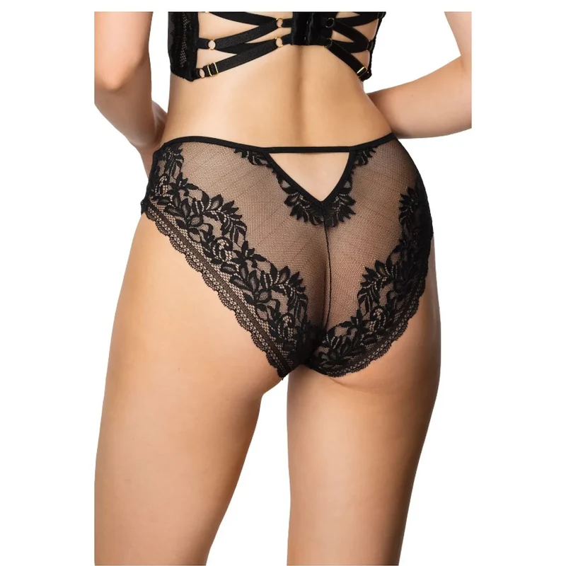 Culottes dentelle noire femmes lingerie érotique confort style fines dentelles silhouette séduisant sophistiqué durable élégance
